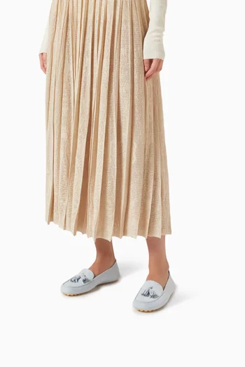 Dot Sole Loafers in Suede