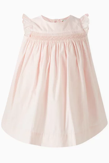 Smocked Dress in Cotton