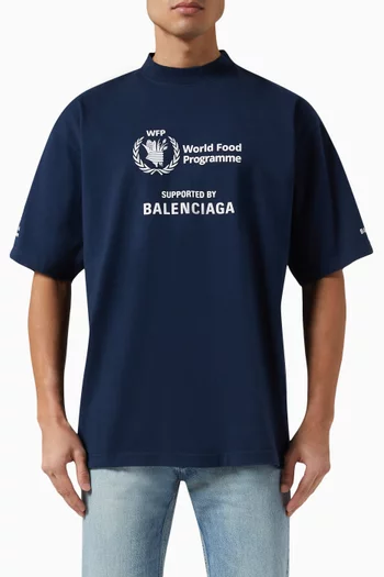 World Food Programme Printed Medium Fit  T-shirt in Cotton Jersey