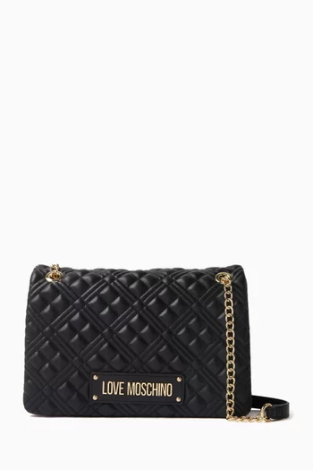 Large Shoulder Bag in Quilted Leather