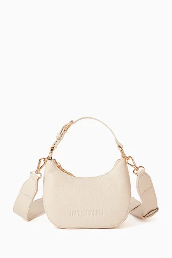 حقيبة كتف صغيرة جلد صناعي بارز الملمس