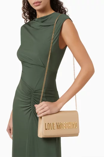 Small Smart Daily Crossbody Bag in Faux Leather