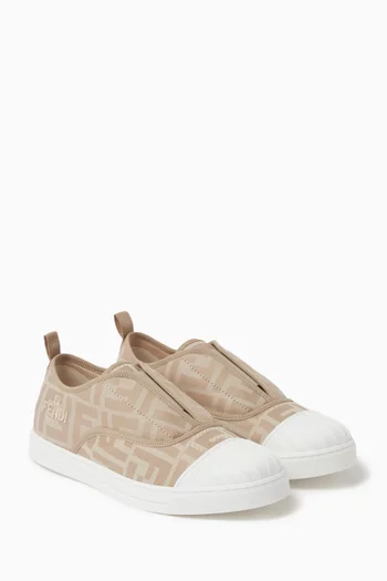 FF Monogram Sneakers in Cotton