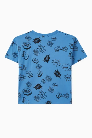 Graphic-print T-shirt in Cotton