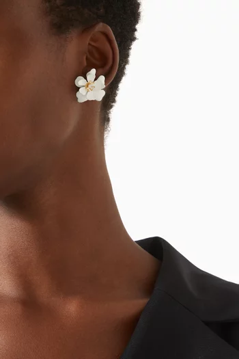 Bloom Earrings in Gold-plated Brass