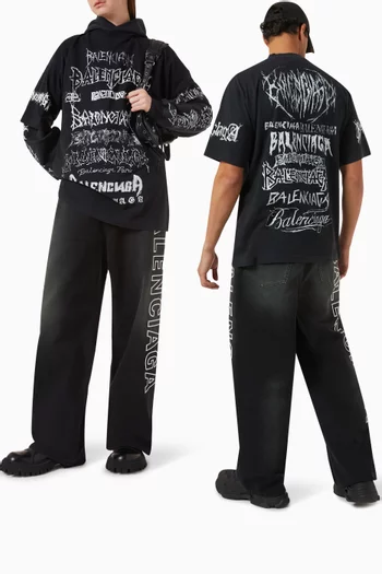 DIY Metal Large Fit T-shirt in Recycled Jersey