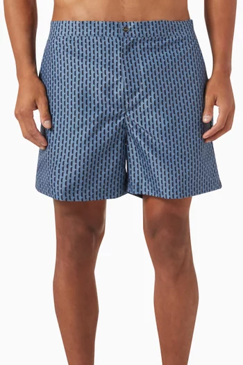 Cosmo Printed Swim Shorts in Recycled Nylon
