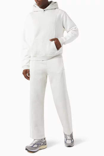 Panelled Straight Leg Sweatpants in Cotton-fleece