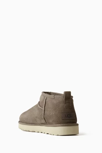 Classic Ultra Mini Boots in Suede