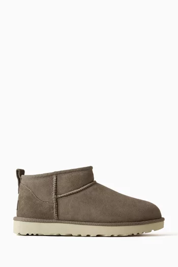 Classic Ultra Mini Boots in Suede