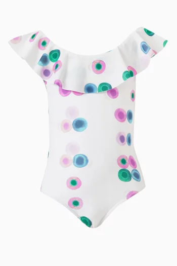 Fusion Print One-piece Swimsuit