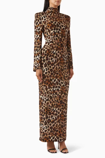 Heart Jewel Maxi Dress in Viscose