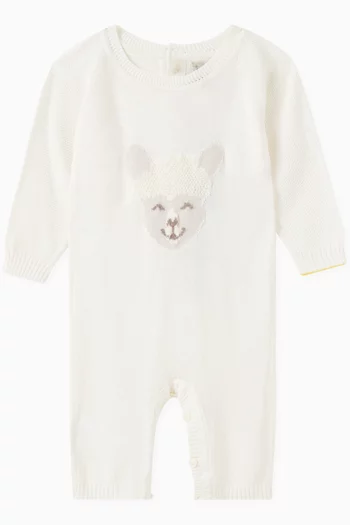 Alpaca Romper in Silk-cotton