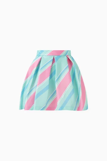 Striped-print Skirt