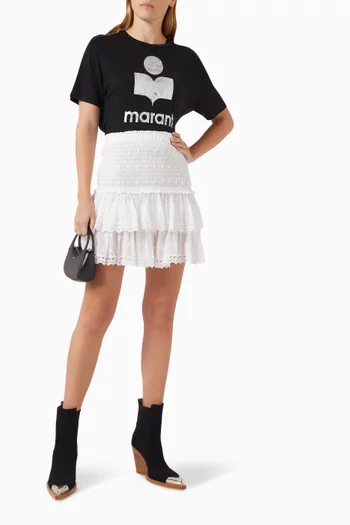 تي شيرت زويل بشعار الماركة كتان