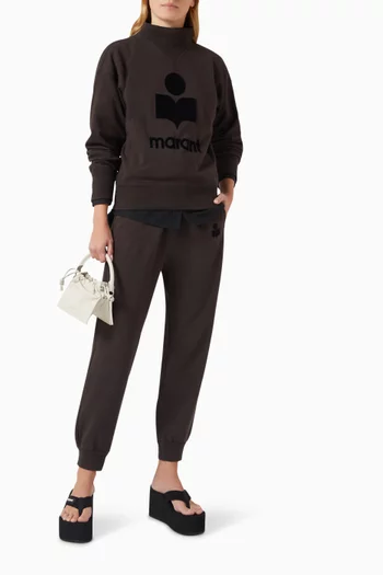 سويت شيرت موبي بشعار الماركة قطن جيرسيه عضوي