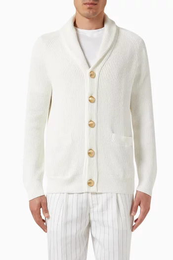 Shawl Collar Cardigan in Cotton