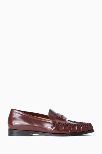 Loulou Loafers in Polished Leather
