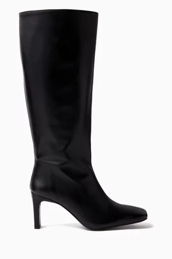 Isobel 75 Boots in Smooth Leather