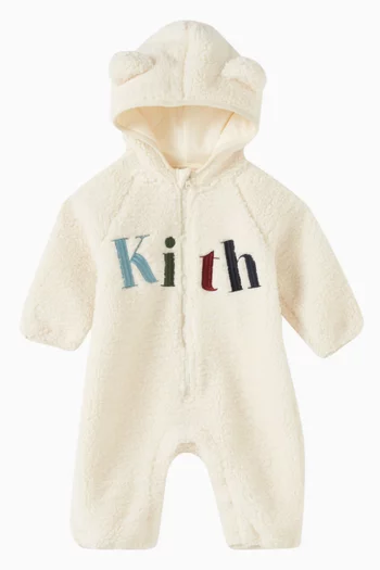 Baby Logo Coverall in Sherpa