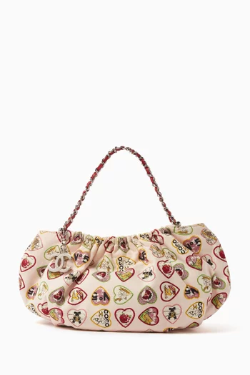 Valentine Heart Top-handle Bag in Canvas