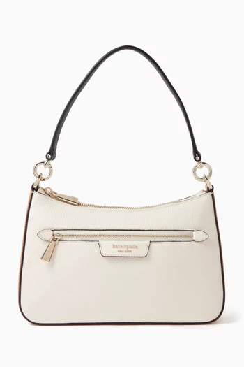 Hudson Colour-block Convertible Crossbody Bag in Leather