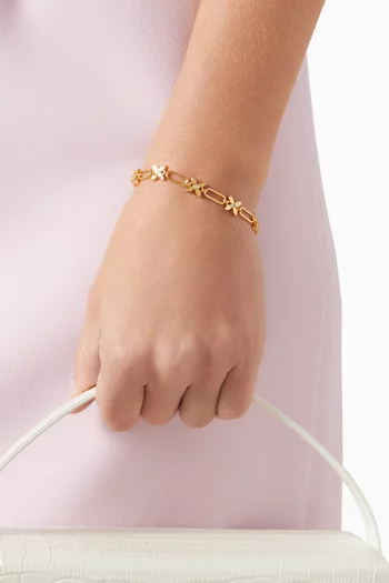 Heritage Bloom Line Bracelet in Metal
