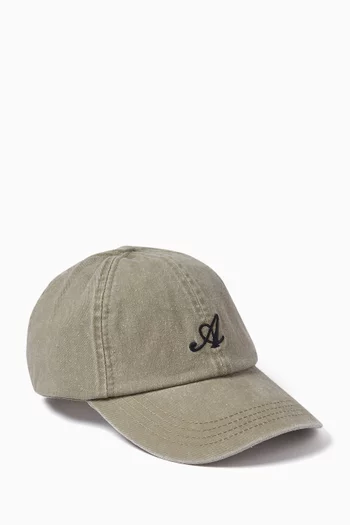 Washed Signature Cap in Cotton