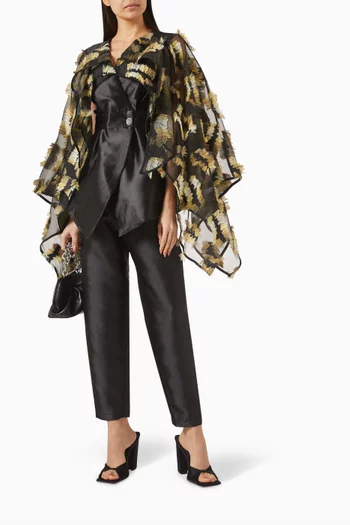 Sheer Fringed Blouse