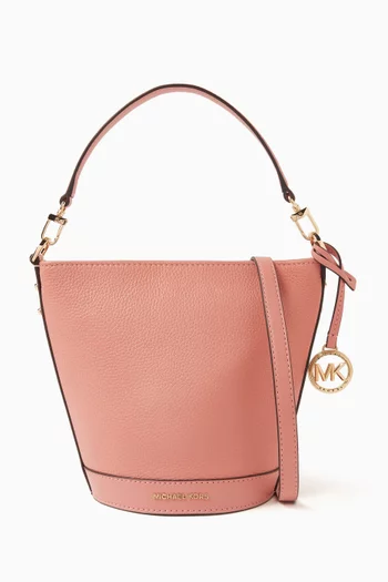 Townsend Convertible Bucket Bag in Pebbled Leather
