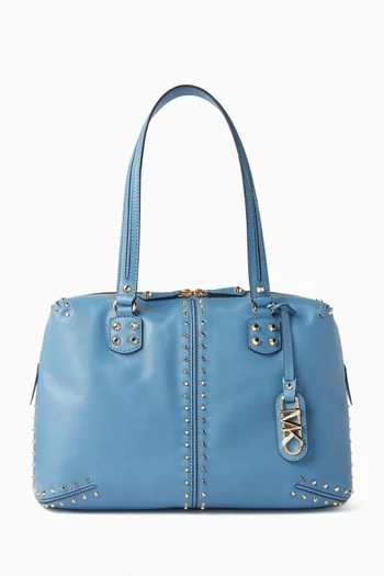 Large Astor Tote Bag in Studded Leather