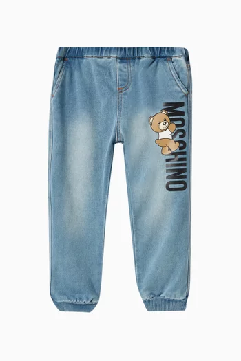 Teddy Bear Jeans in Cotton-denim
