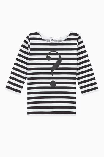 House Symbols Striped T-shirt in Cotton Jersey