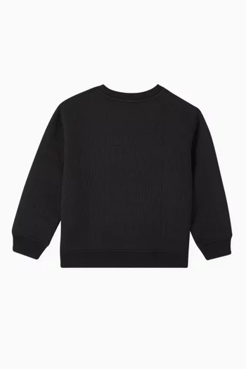 Logo Lettering Sweatshirt in Cotton-blend
