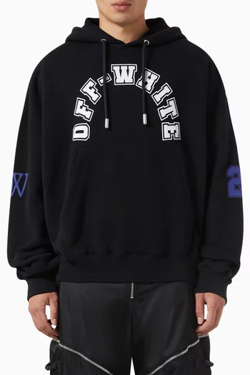 Football Oversized Hoodie in Cotton Jersey