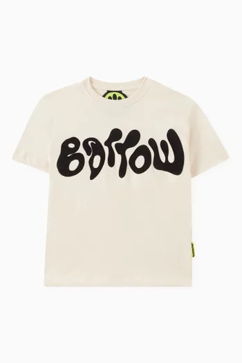 Graphic Logo-print T-shirt in Cotton Jersey