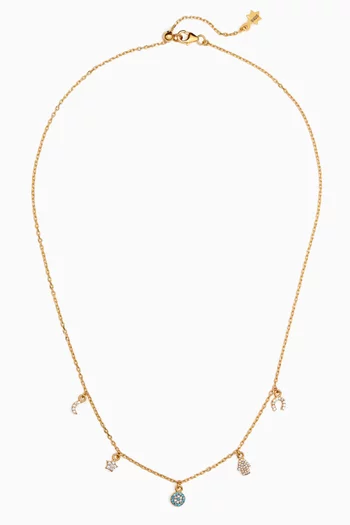 Rayan Charm Necklace in 18kt Gold-plated Sterling Silver