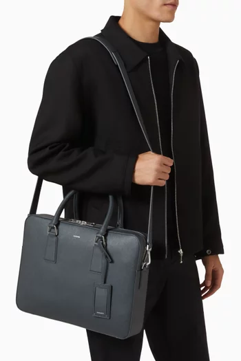Large Downtown Briefcase in Leather