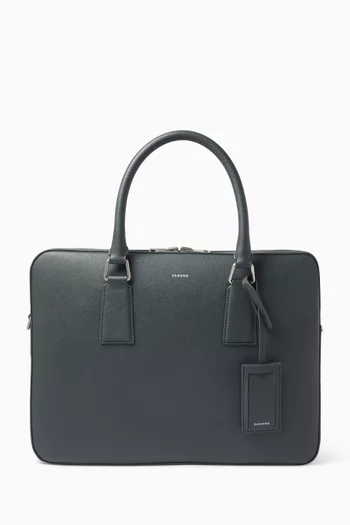 Large Downtown Briefcase in Leather