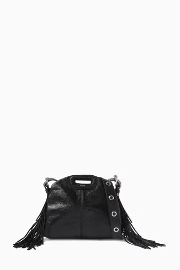 Mini Miss M Crossbody Bag in Crinkled Leather
