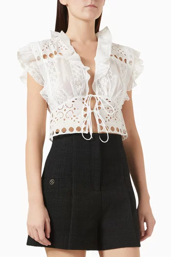 Tie-up Top in Lace