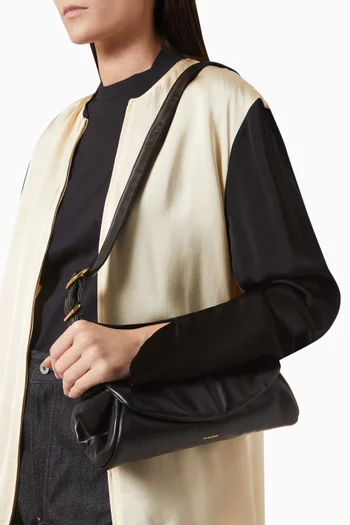 Cannolo Small Padded Shoulder Bag in Leather