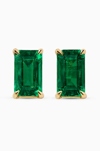 Aria Emerald Earrings in 18kt Gold