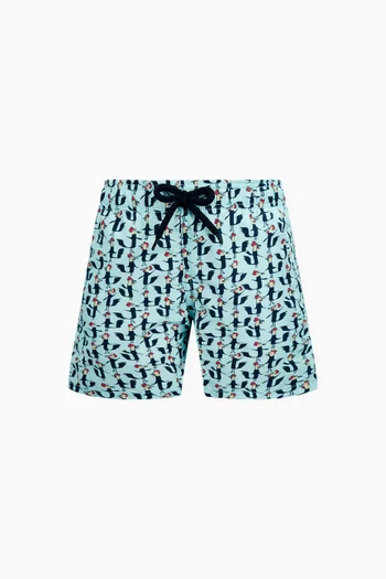 Cocorico Print Swim Shorts