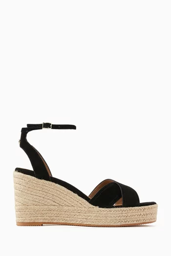 Madeira Wedge Sandals in Suede