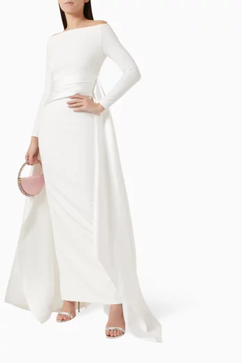 Irma Maxi Dress in Crepe