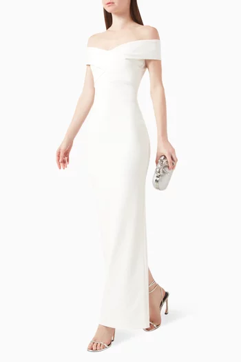 Ines Maxi Dress in Crepe
