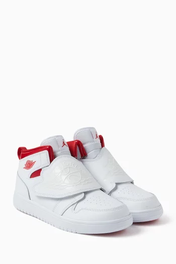 Kids Sky Jordan 1 Sneakers in Leather