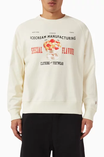 Special Flavour Sweatshirt in Cotton Loopback