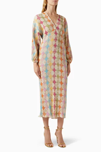 Emma Geo-printed Midi Dress